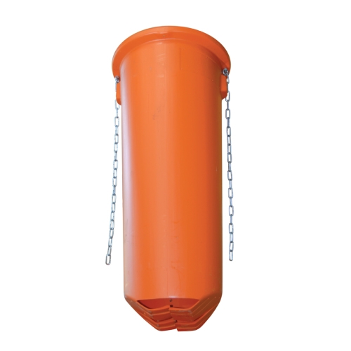 GOULOTTE ORANGE DE RALENTISSEMENT AVEC CHAINE