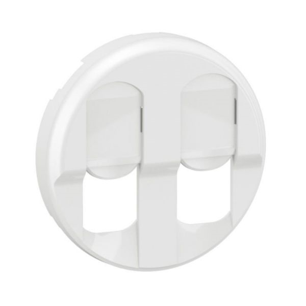 ENJOLIVEUR PRISE DOUBLE RJ45 CELIANE - BLANC