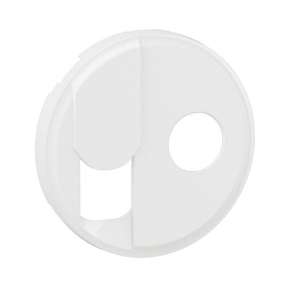 ENJOLIVEUR PRISE TV + PRISE RJ45 CELIANE - BLANC