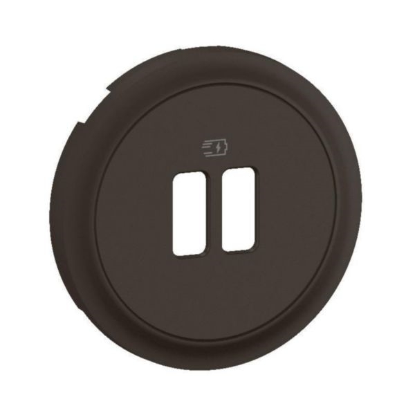 ENJOLIVEUR PRISE USB SIMPLE OU DOUBLE CELIANE - NOIR