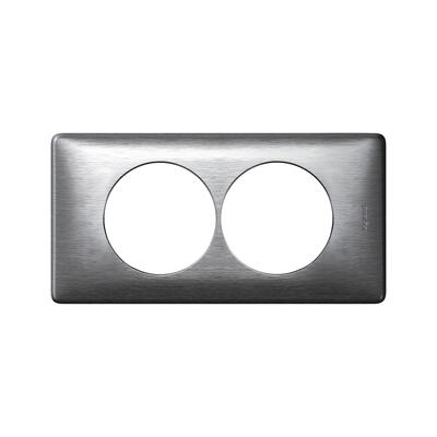 PLAQUE 2P 57MM ALUMINIUM