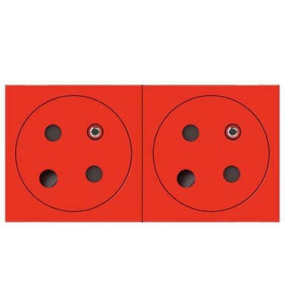 PRISE 2X2P+T F/B DETROMPEUR 45