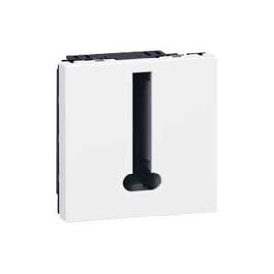 PRISE TÉLÉPHONE PROG MOSAÏC - 8 CONTACTS - 2 MOD - BLANC