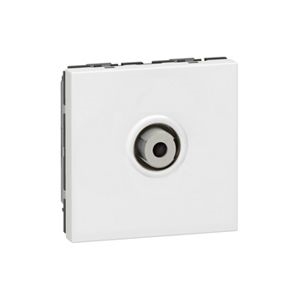 PRISE TV PROG MOSAÏC - TYPE ''F'' À VISSER - 2 MODULES - BLANC RÉF 78780