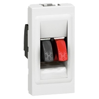 PRISE HAUT-PARLEUR PROG MOSAÏC - 1 MODULE - BLANC RÉF 78750