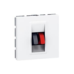 PRISE HAUT-PARLEUR PROG MOSAÏC - 2 MODULES - BLANC RÉF 78751