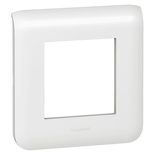 PLAQUE PROGRAMME MOSAÏC - 2 MODULES – BLANC- RÉF 78802