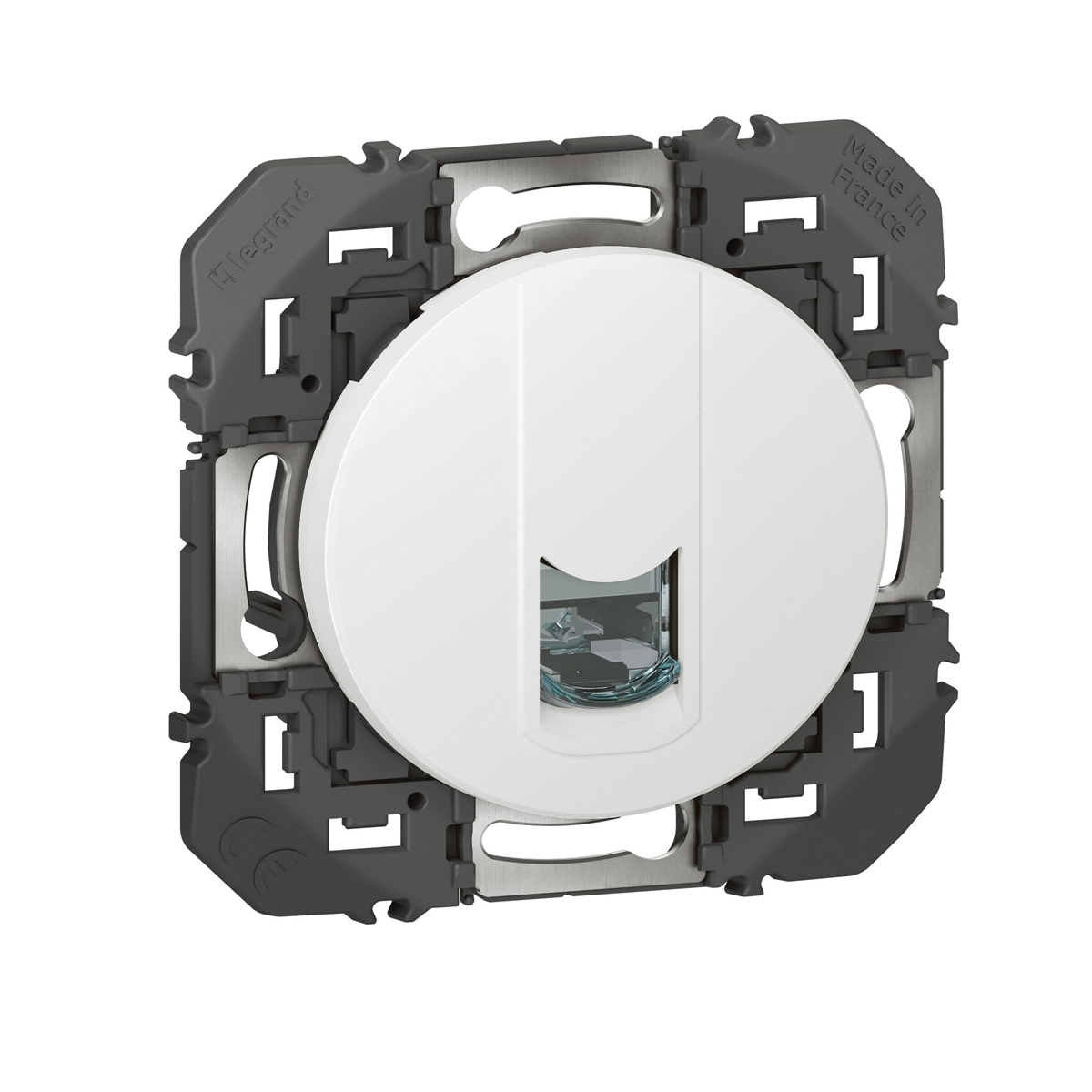 PRISE BLINDÉE RJ45 CATÉGORIE6 FTP DOOXIE FINITION BLANC