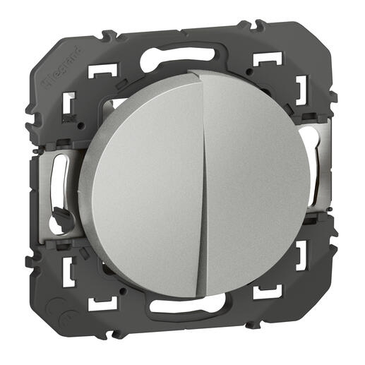 DOOXIE DOUBLE INTERRUPTEUR OU VA ET VIENT ALUMINIUM