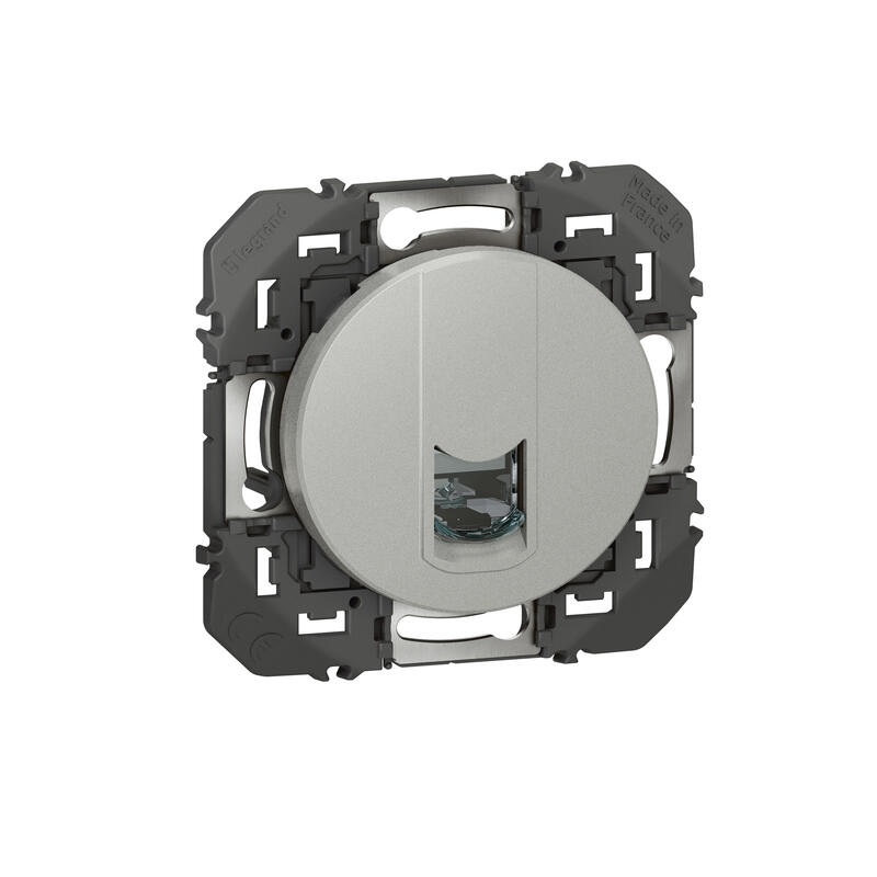 PRISE BLINDEE RJ45 CATEGORIE6 FTP DOOXIE FINITION ALU