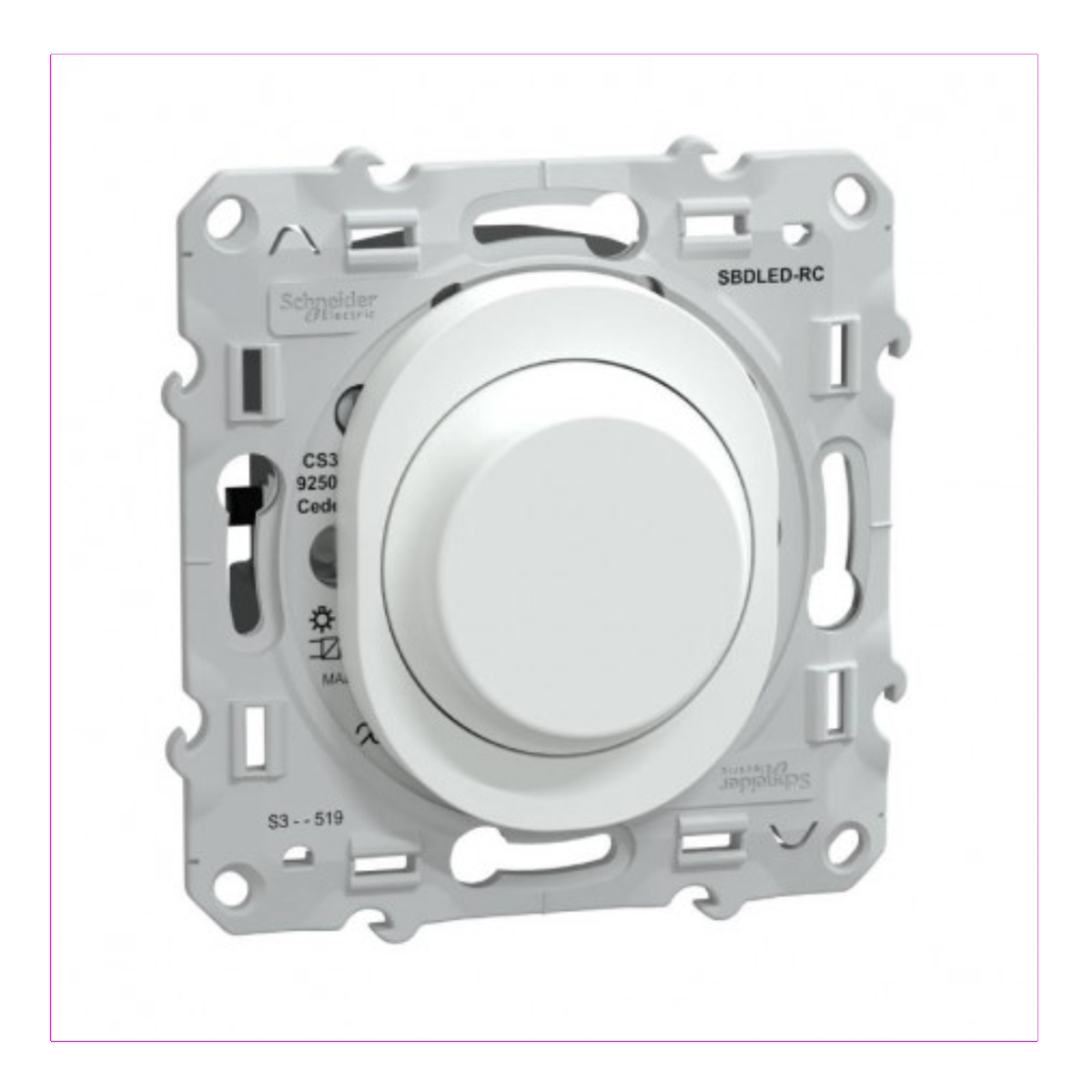 OVALIS - VARIATEUR DE LUMIERE UNIVERSEL - 2/3 FILS - BLANC