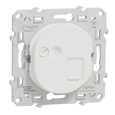 OVALIS - PRISE RJ45 - CAT6A - GRADE 3 (MULTIMEDIA +) (LONGUE DISTANCE) - BLANC