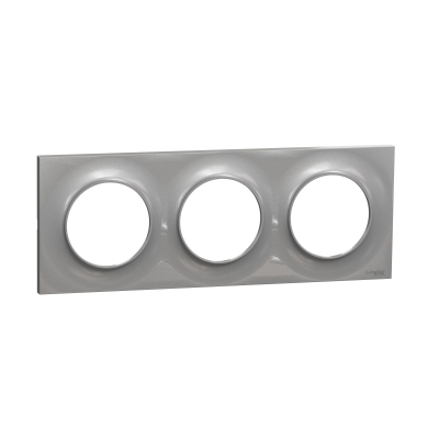 PLAQUE ALU 3 POSTES 71MM ODACE STYL