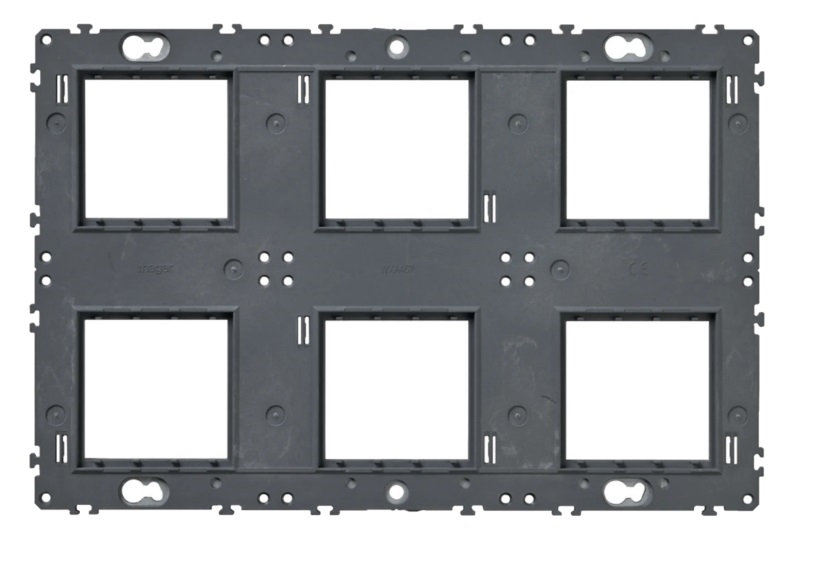 SUPPORT GALLERY 2X3X2 MODULES ENTRAXE 71 POUR MECANISMES GALLERY