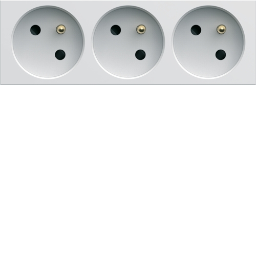 PRISE DE COURANT TRIPLE SPECIALE GOULOTTE GALLERY 2P+T 16A PURE