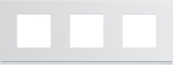 PLAQUE GALLERY PLASTIQUE INJECTE 3 POSTES HORIZONTALE 71MM PURE