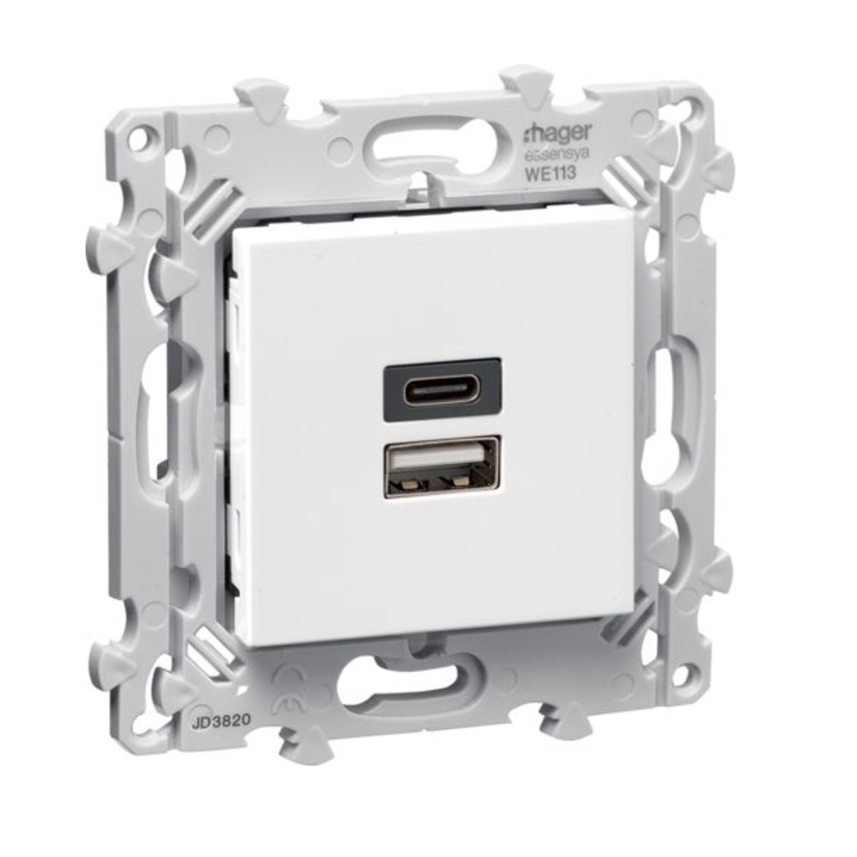 CHARGEUR DOUBLE USB A+C PURE ESSENSYA