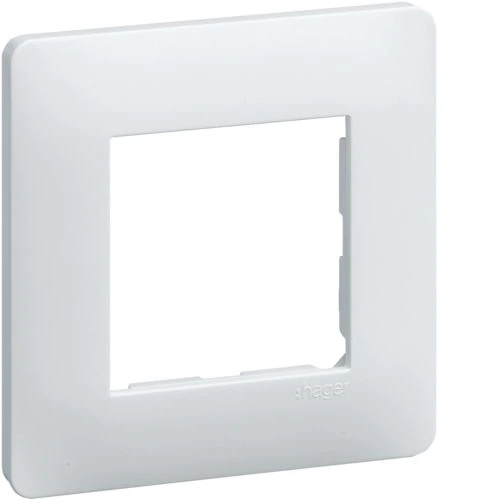 PLAQUE DE FINITION SIMPLE BLANC ESSENSYA HAGER