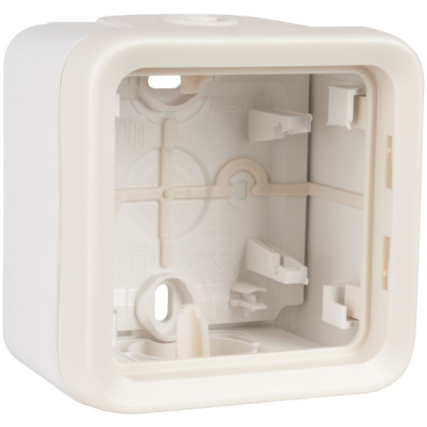 69689 BOITIER 1 POSTE BLANC COMPOSABLE PROGRAMME PLEXO