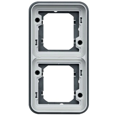 WNA408 SUPPORT DOUBLE VERT. ASSOCIABLE GRIS CUBYKO