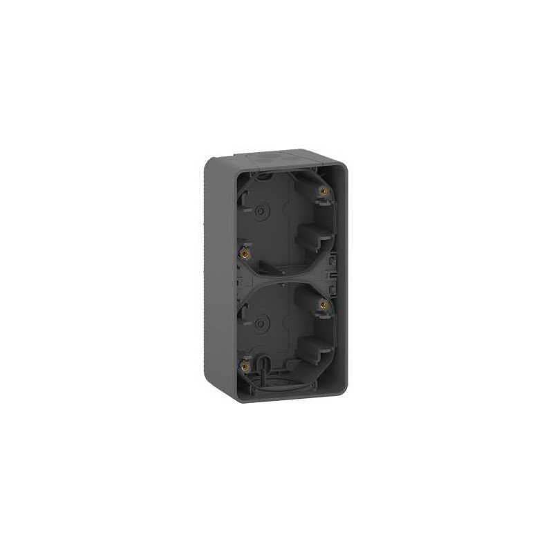 BOITE 2 POSTES ETANCHE GRIS VERTICAUX SAILLIE MUREVA STYL