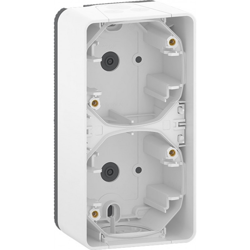 BOITE 2 POSTES ETANCHE BLANC VERTICAUX  SAILLIE MUREVA STYL