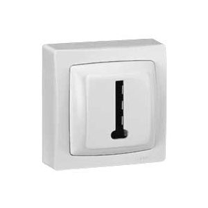PRISE TÉLÉPHONE 8 CONTACTS APPAREILLAGE SAILLIE COMPLET - BLANC
