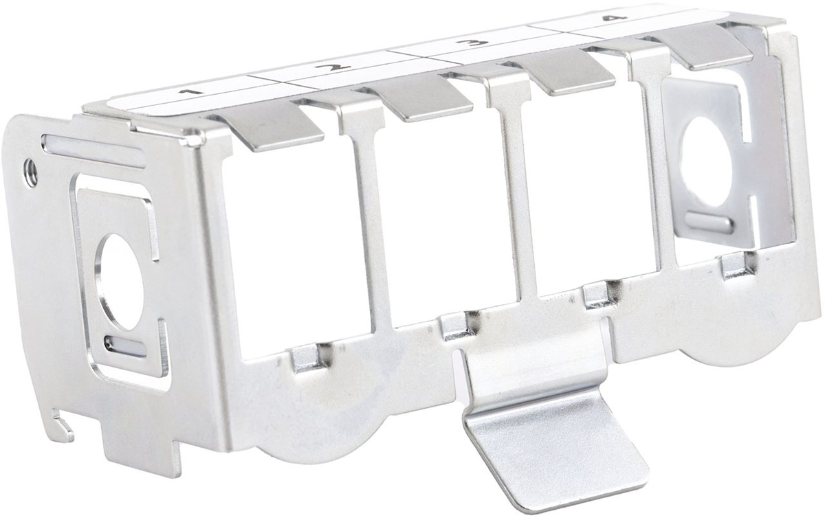 SUPPORT METAL TC350 4XEMBASES RJ - RAIL DIN