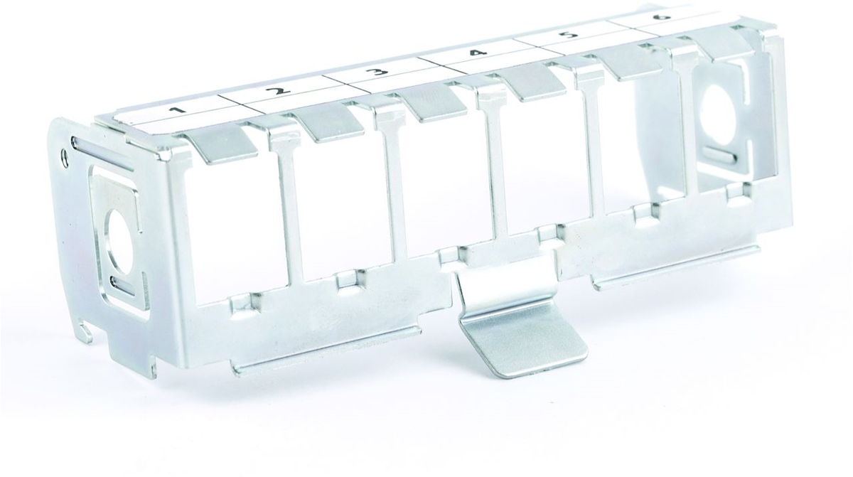 SUPPORT METAL TC350 6XEMBASES RJ - RAIL DIN