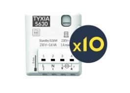 ECO PACK TYXIA 5630 X 10 RECEPTEURS MICROMODULES RADIO POUR VOLETS ROULANTS