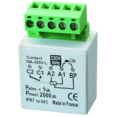 TELERUPTEUR MICROMODULE ENCASTRE