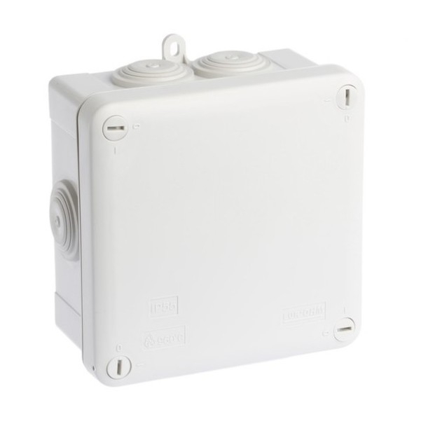 BOITE ETANCHE IP55 105X105X55 960°ENT. DIR