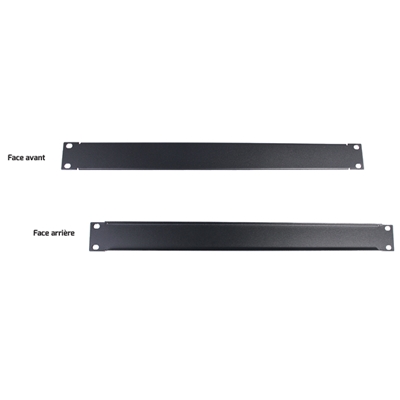 FACE AVANT OBTURATEUR 1U NOIR 19POUCES