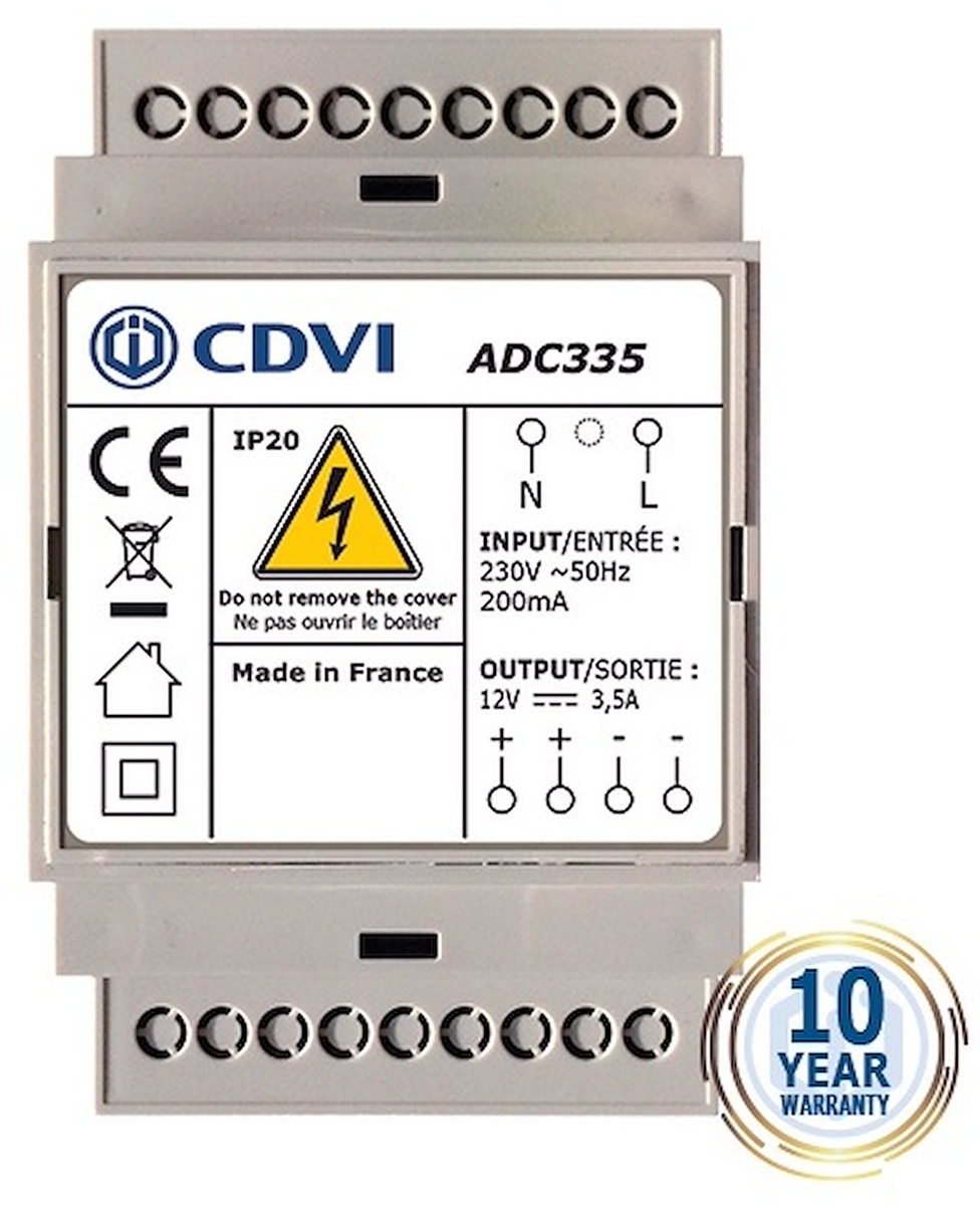 ALIMENTATION MODULAIRE 12V DC - 3,5A NON SECOURUE - 3 MODULES