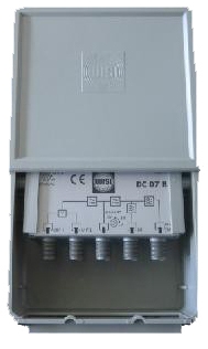 DC07B COUPLEUR 4 ENTREES 2xUHF 1xVHFIII 1xVHFI-FM