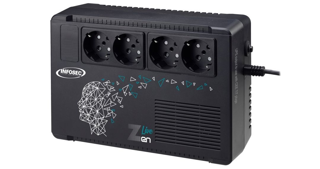 ONDULEUR ZEN LINE - INTERACTIVE 500 VA 4 PRISES FR/SCHUKO