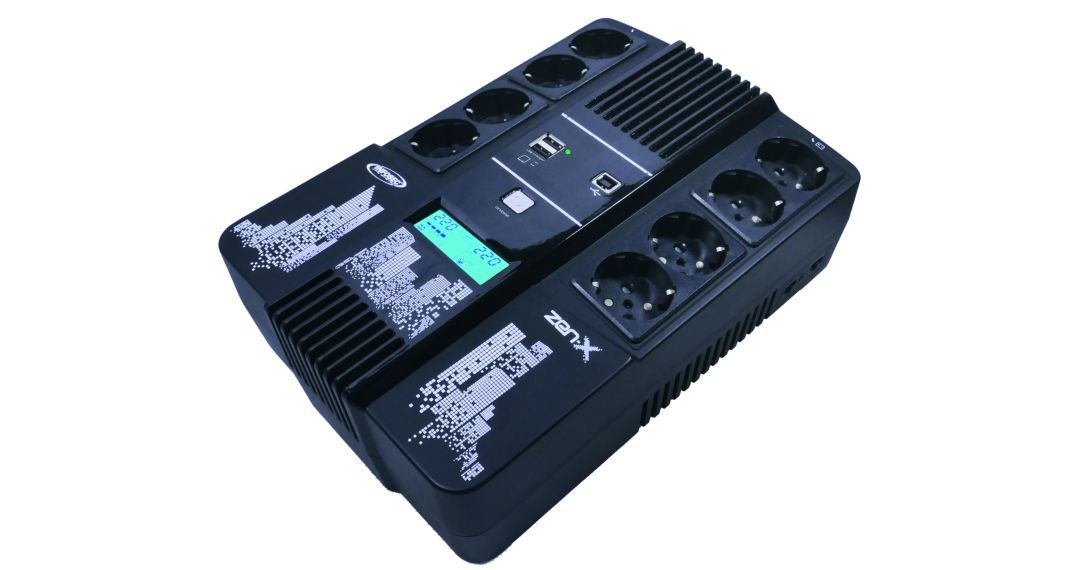 ONDULEUR ZEN X LINE - INTERACTIVE 1000 VA 8 PRISES FR/SCHUKO