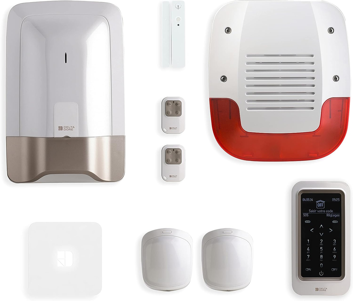 PACK TYXAL+ PACK ALARME RADIO AVEC BOX CONNECTEE ET DETECTEUR D'OUVERTURE