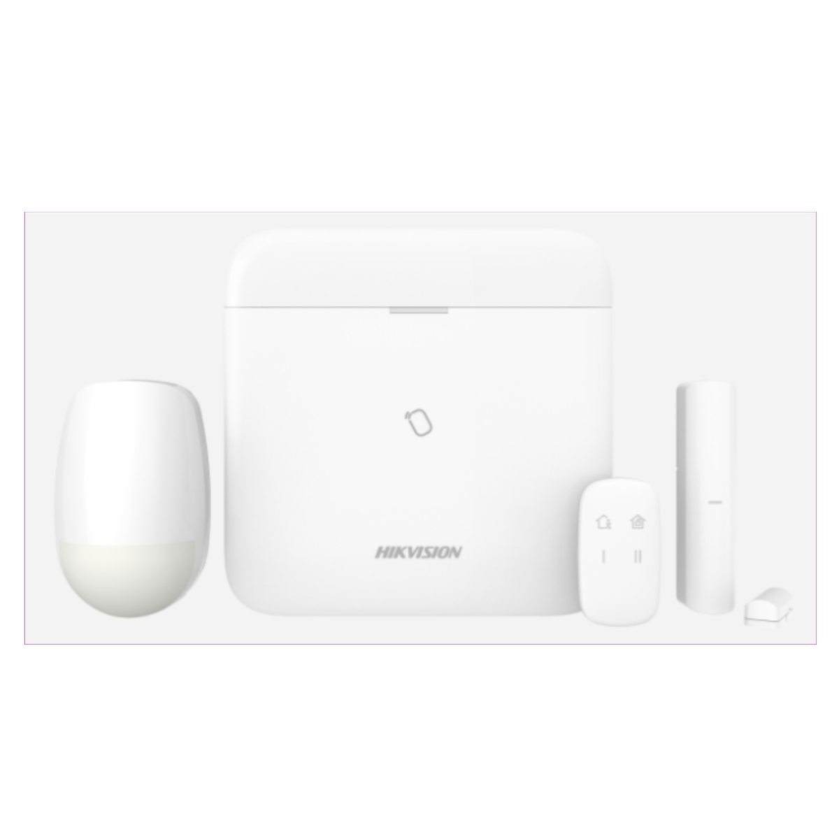 KIT ALARME RADIO 1X PIR SANS FIL + 1X CONTACT MAGNÉTIQUE SANS FIL + 1X PORTE-CL