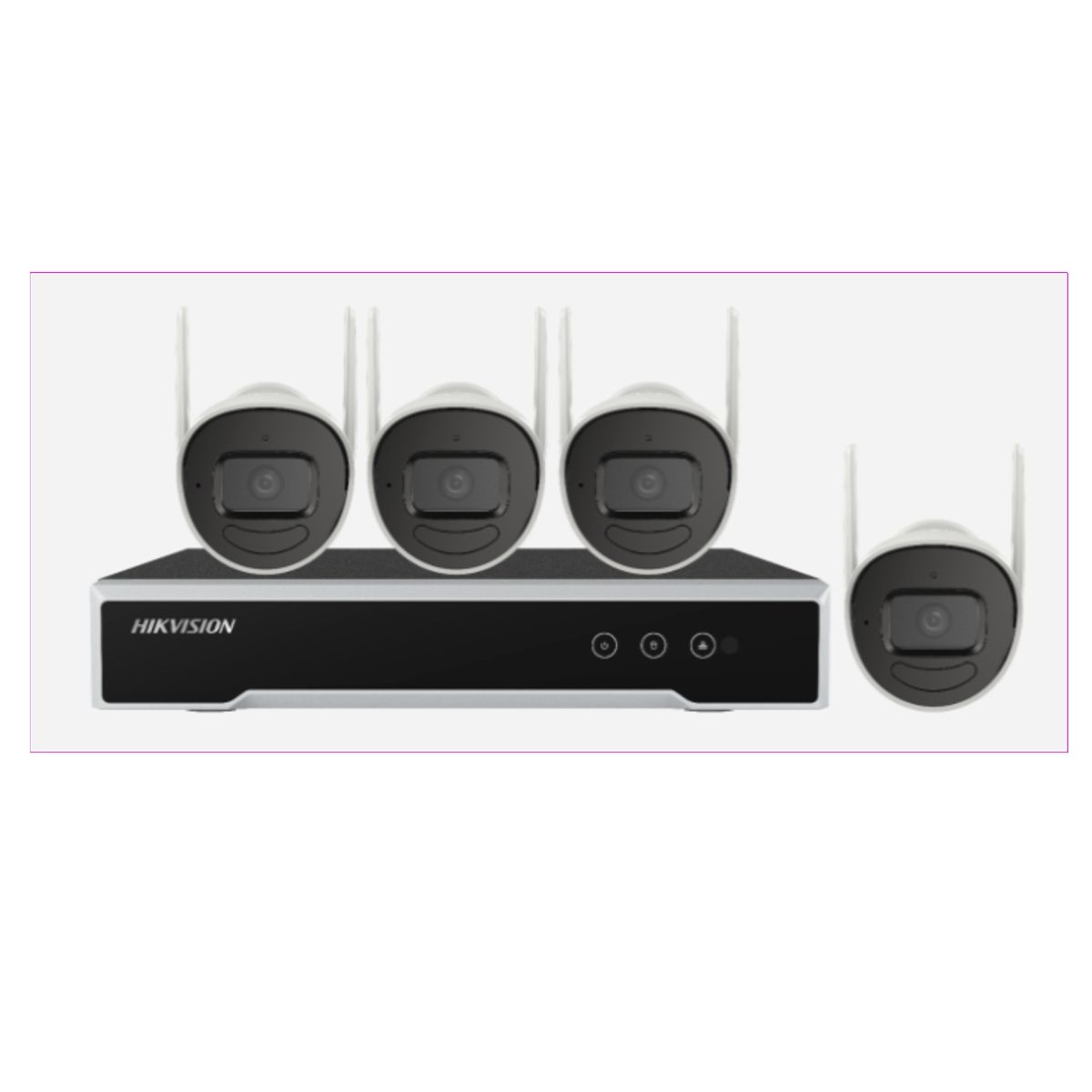 KIT VIDEO WIFI, 4 BULLETS 2MP 1 NVR 4 VOIES DDR 1TO