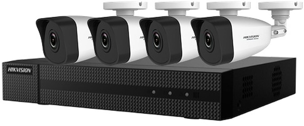 KIT VIDEO 4 CAMERAS BASIC 8 ENTREES