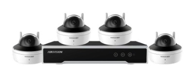 KIT WIFI 4MP AVEC 4 DOMES AVEC NVR 8 VOIES HDD 2TO