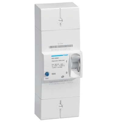 DISJONCTEUR DE BRANCHEMENT DIFFÉRENTIEL 500MA  INSTANTANÉ