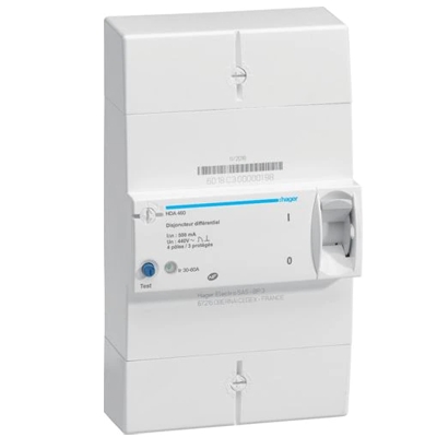 DISJ. DE BRANCHEMENT DIFFERENTIEL 4P 30/60A 500MA INST