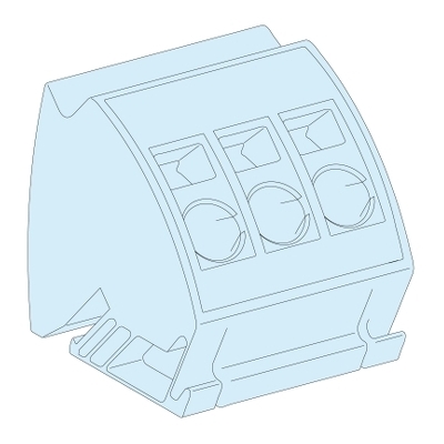 LINERGY TB - BLOC DE TERRE A CONNECTION RAPIDE - 3 X 16 MM² - LOT DE 4