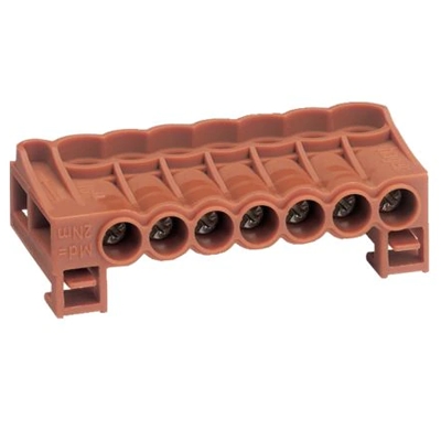 BORNES D'ARRIVEE A CAGE PHASE 7X25MM2