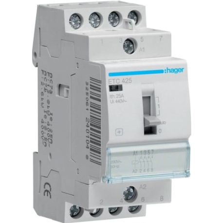 CONTACTEUR POUR DOUBLE TARIFAIRE TETRAPOLAIRE