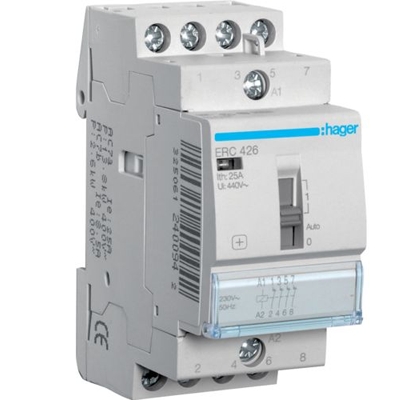 CONTACTEUR 20A 4O AVEC COMMANDE MANUELLE