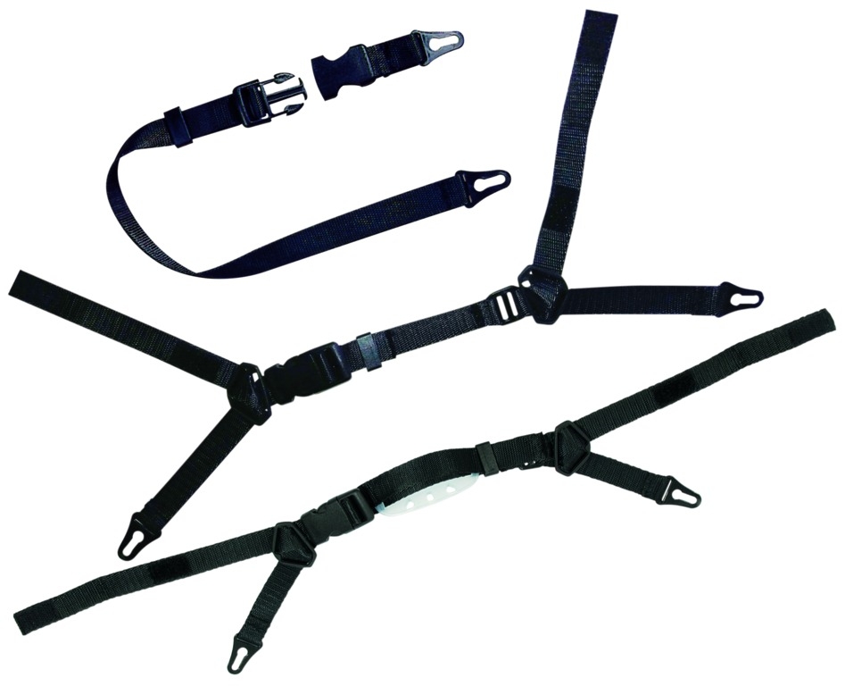 JUGULAIRE POLYESTER 4 POINTS POUR CASQUE