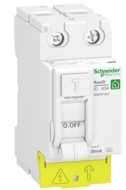 RESI9 - INTERRUPTEUR DIFFERENTIEL - 2P - -63A - 30MA - TYPE FSI - PEIGNABLE